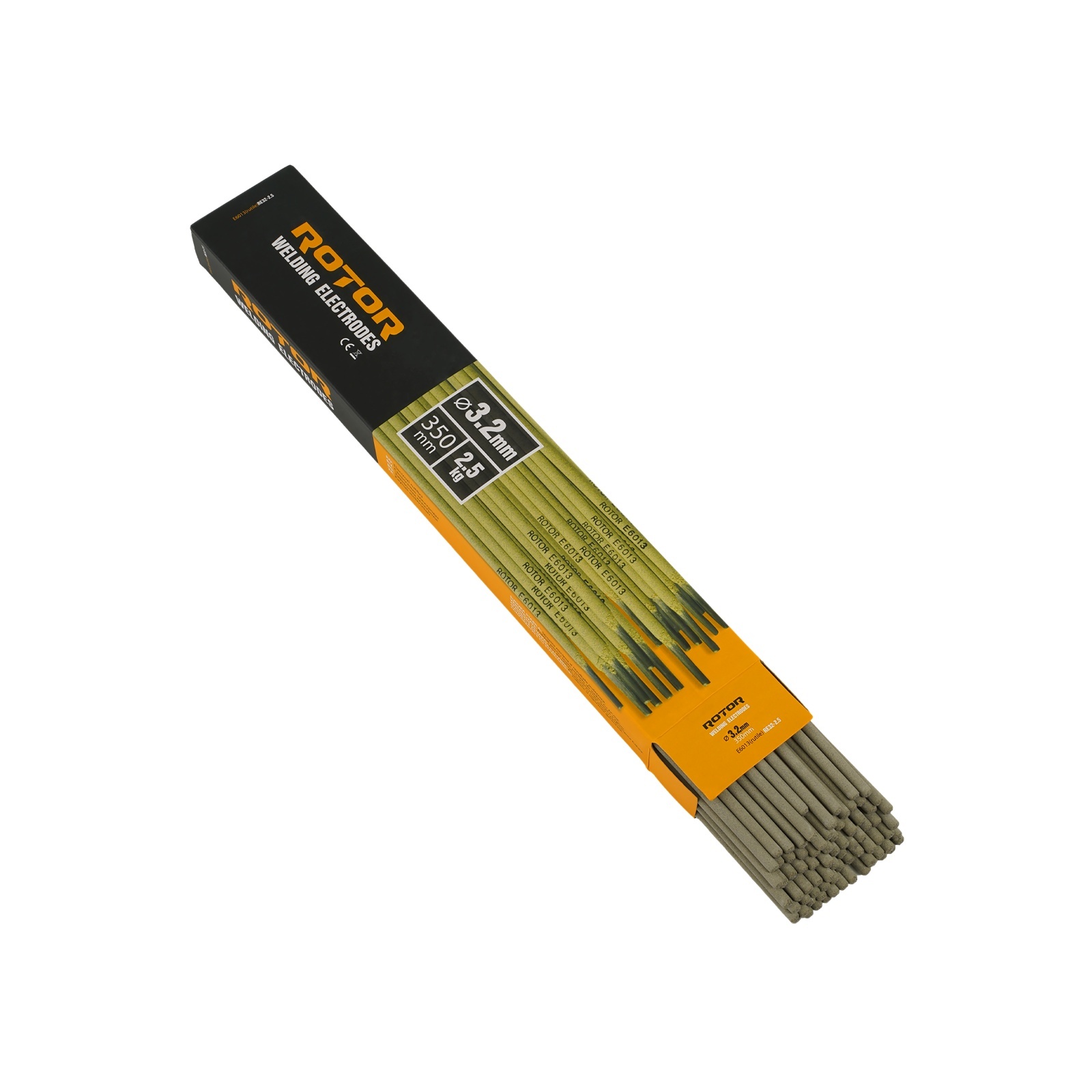 RE32-2.5 Electrozi rutilici 3.2mm*350mm 2.5kg ROTOR – In lucru RE32-2.5 Electrozi rutilici 3.2mm*350mm 2.5kg ROTOR - In lucru