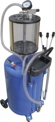 Recuperator de ulei prin absortie capacitate rezervor 70 Litri, golire cu actionare pneumatica, BGS 8545