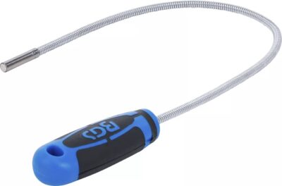 Recuperator magnetic extra slim, flexibil, cap cu diametru 7mm, forta de prindere 500gr, lungime 500mm, BGS 3089