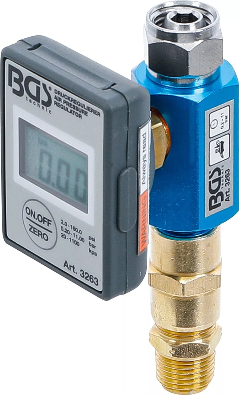 Regulator de aer pentru scule pneumatice 0.275 – 11bari, BGS 3263 – Regulatoare si separatoare Regulator de aer pentru scule pneumatice 0.275 - 11bari, BGS 3263 - Regulatoare si separatoare