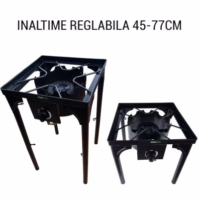Pirostrie cu suport tip masa MX875, 1 arzator cu 3 focuri , inaltime reglabila - SimpleTools