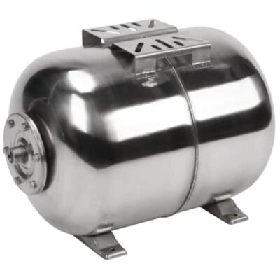 Vas expansiune hidrofor inox, orizontal 50 litri, 6 bari – membrana inclusa