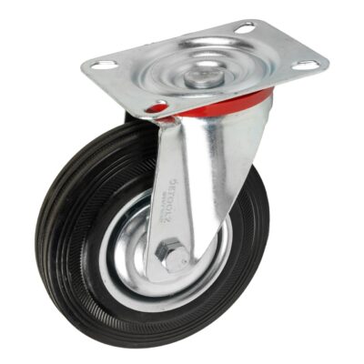 Roata pivotanta Detoolz, cauciuc 125x34.5mm G01