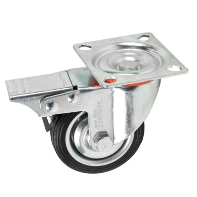 Roata pivotanta Detoolz, cauciuc 75x22mm CF G01