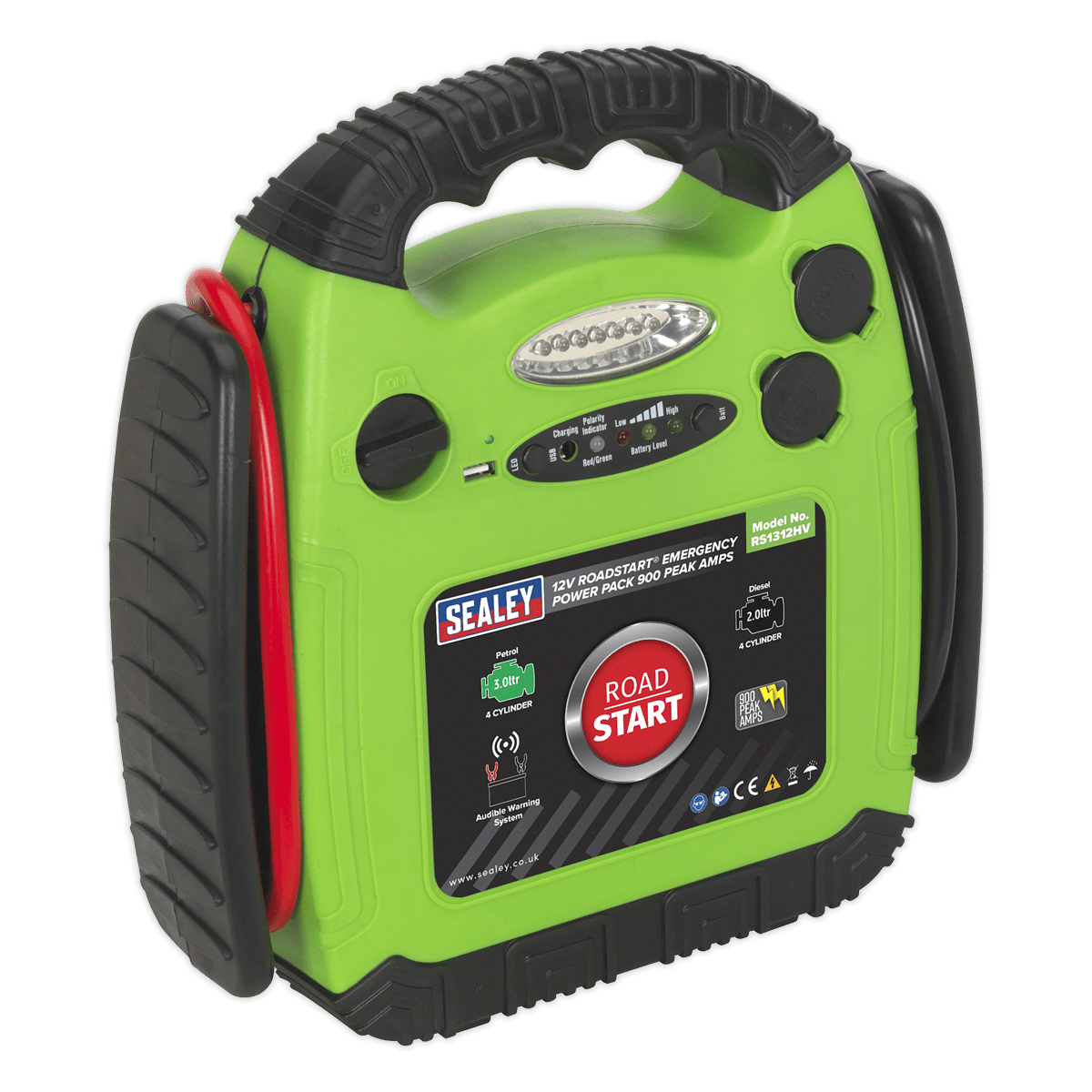 Robot de pornire de urgenta, 900A, 12V, Sealey – In lucru Robot de pornire de urgenta, 900A, 12V, Sealey - In lucru