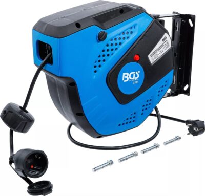 Rola prelungitor cablu electric cu strangere automata 3x1.5mm, lungime 15 m, BGS 3321