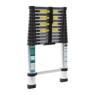 Scara telescopica Detoolz, inaltime maxima 3.8m, 13 trepte, greutate maxima suportata 150 kg
