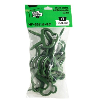 Set 10 cleme plante Micul Fermier cu arc Ø12-16mm