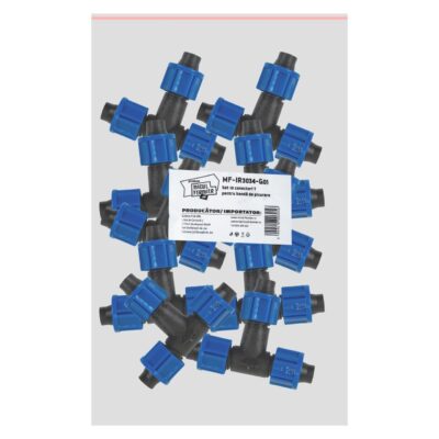 Set 10 conector T Micul Fermier, pentru banda de picurare