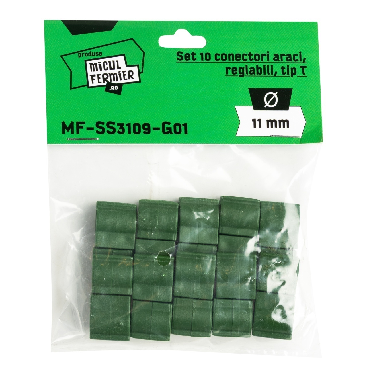 Set 10 conectori araci Micul Fermier tip T reglabili Ø11mm – In lucru Set 10 conectori araci Micul Fermier tip T reglabili Ø11mm - In lucru