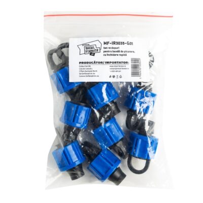 Set 10 robineti Micul Fermier, pentru banda de picurare, cu racord dublu - SimpleTools