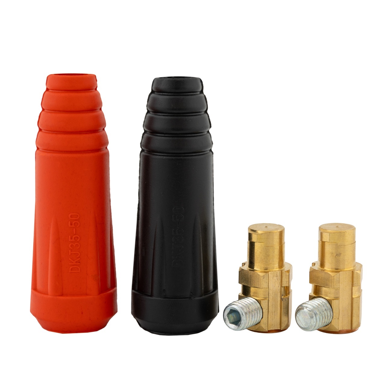 SET 2 CONECTORI CABLU SUDURA 35-50 TATA , 200-300A – In lucru SET 2 CONECTORI CABLU SUDURA 35-50 TATA , 200-300A - In lucru