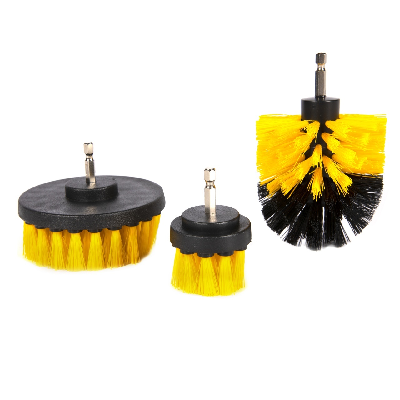Set 3 perii curatat pentru bormasini – In lucru Set 3 perii curatat pentru bormasini - In lucru