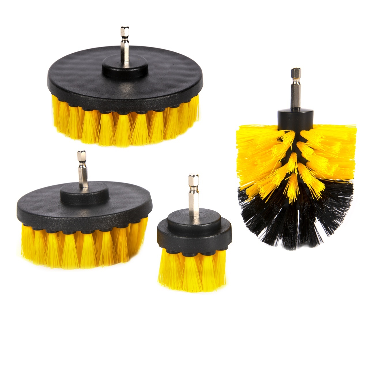 Set 4 perii curatat pentru bormasini – In lucru Set 4 perii curatat pentru bormasini - In lucru