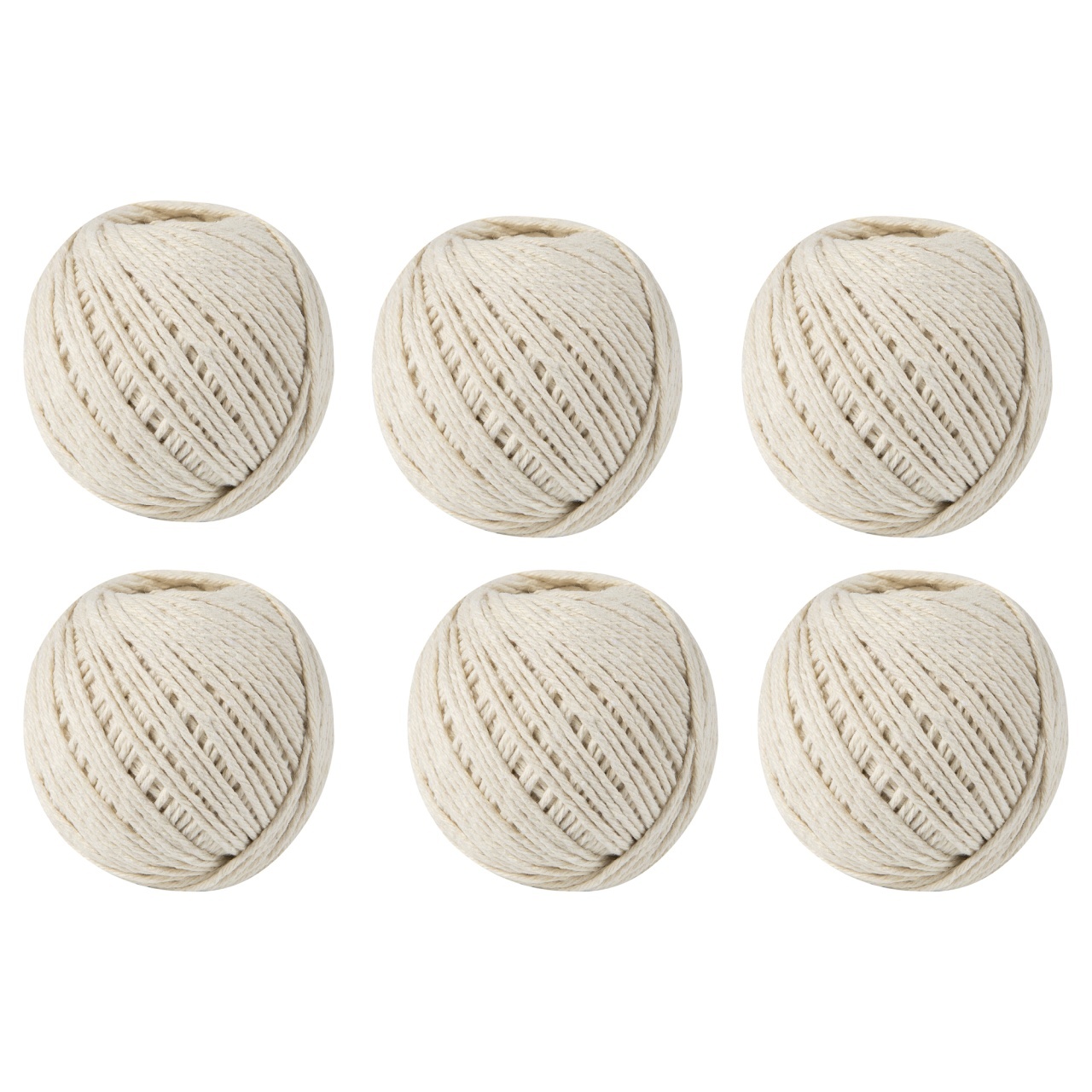 Set 6 ghem sfoara bumbac Micul Fermier, 100gr, culoare alb – In lucru Set 6 ghem sfoara bumbac Micul Fermier, 100gr, culoare alb - In lucru