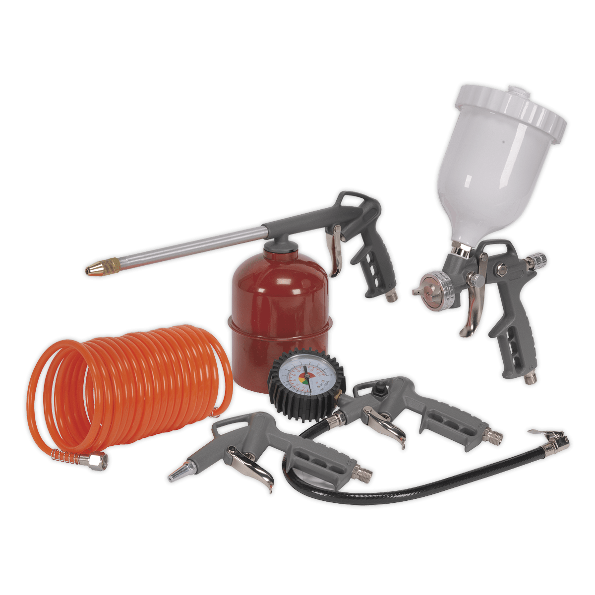 Set accesorii pentru aer comprimat, 5 piese, Sealey – Alte pistoale Set accesorii pentru aer comprimat, 5 piese, Sealey - Alte pistoale