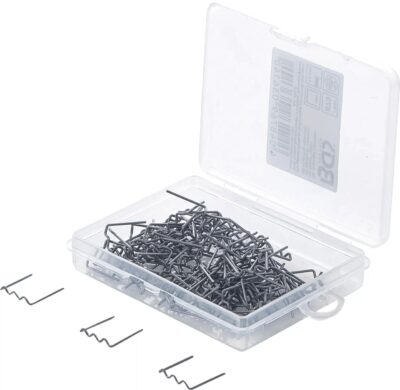 Set agrafe pentru reparatii piese din plastic Tip-U, grosime fir Ø 0.8 mm, 100, BGS 873-2