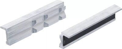 Set bacuri de protectie din Aluminiu cu prindere magnetica, decupate pe orizontala si verticala pentru profile , lungime 125 mm, BGS 9284