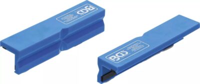 Set bacuri de protectie din plastic pentru menghina de banc de 125 mm, BGS 3046