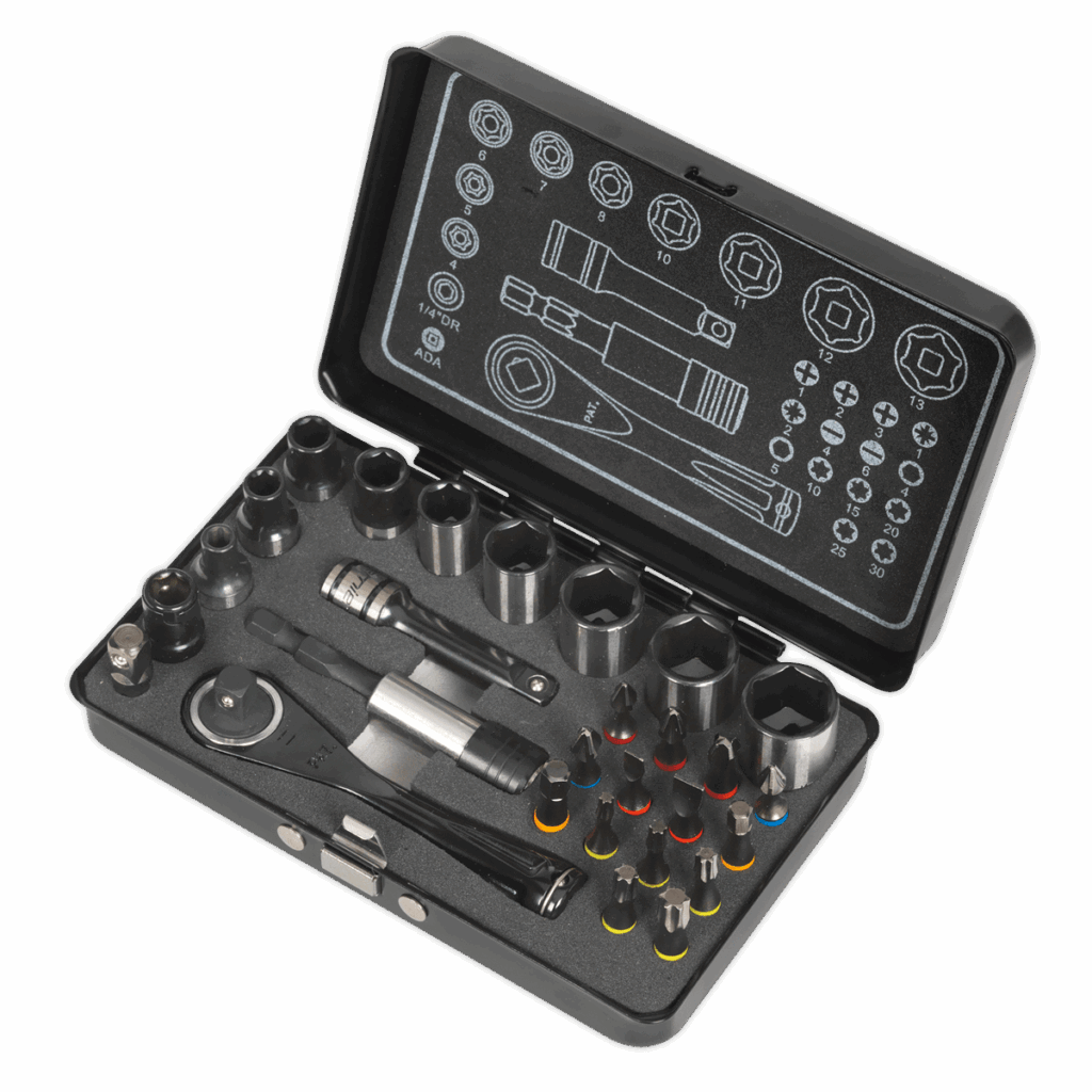 Set bit-uri cu rezistenta ridicata la torsiune 28 piese Sealey - SimpleTools