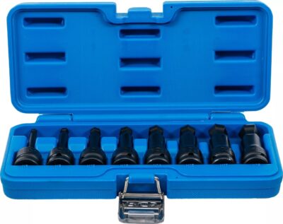 Set biţi de impact Inbus cu cap sferic 6 - 19 mm, lungime 75 mm, antrenare 1/2", 8 piese, BGS 5488