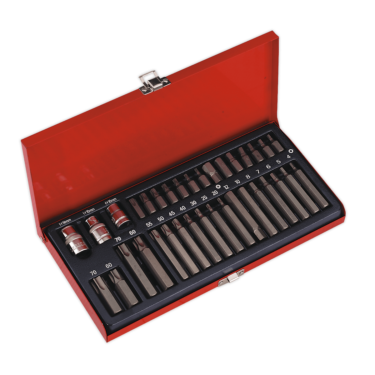 Set biti Hex TRX-Star, 35 piese, Sealey – In lucru Set biti Hex TRX-Star, 35 piese, Sealey - In lucru