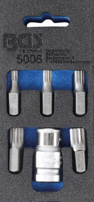 Set biti Spline (XZN) M 5-6-8-10-12, 6 piese, BGS 5006