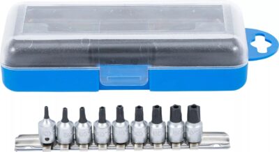 Set biti Torx Plus TS stea in 5 colturi cu gaura, antrenare cu tubulara 1/4'', BGS 2355