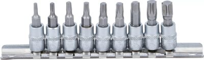 Set biti Torx T10 - T50, antrenare cu tubulara 1/4", 9 piese, BGS 2164