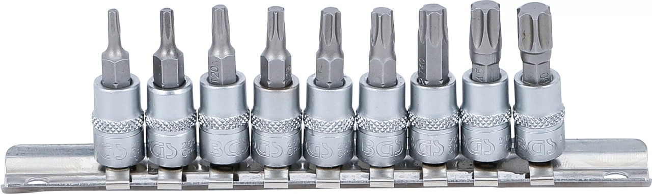 Set biti Torx T10 – T50, antrenare cu tubulara 1/4″, 9 piese, BGS 2164 – Chei Tubulare cu Biti Set biti Torx T10 - T50, antrenare cu tubulara 1/4", 9 piese, BGS 2164 - Chei Tubulare cu Biti