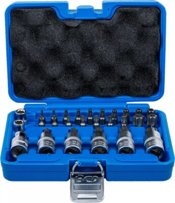 Set biti Torx T10-T70, antrenare 1/4" si cu tubulara 1/2", 27piese, BGS 5101