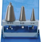 Set burghie conice pentru tabla, HSS, 3 marimi, 3 piese, BGS 1998 - Seturi Burghie si Freze