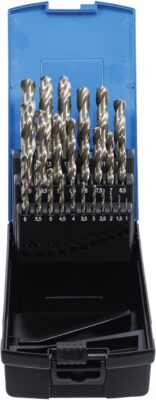 Set burghie HSS Ø 1 - 13 mm pentru metal, 26 piese, BGS 110