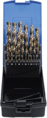 Set burghie oţel cu Cobalt HSS-G M35, 1 - 13 mm, 25 piese, BGS 116