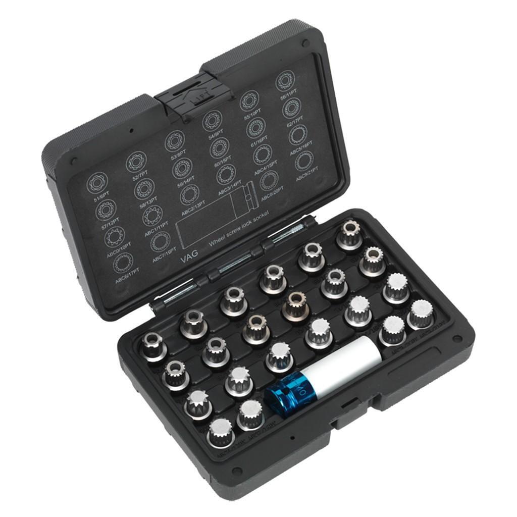 Set chei antifurt prezoane VAG, 23 piese – In lucru Set chei antifurt prezoane VAG, 23 piese - In lucru