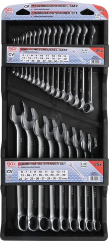Set chei combinate 6 – 32 mm cu capat inelar in unghi de 15°, 25 piese, BGS 30100 – Chei combinate/fixe si inelare Set chei combinate 6 - 32 mm cu capat inelar in unghi de 15°, 25 piese, BGS 30100 - Chei combinate/fixe si inelare