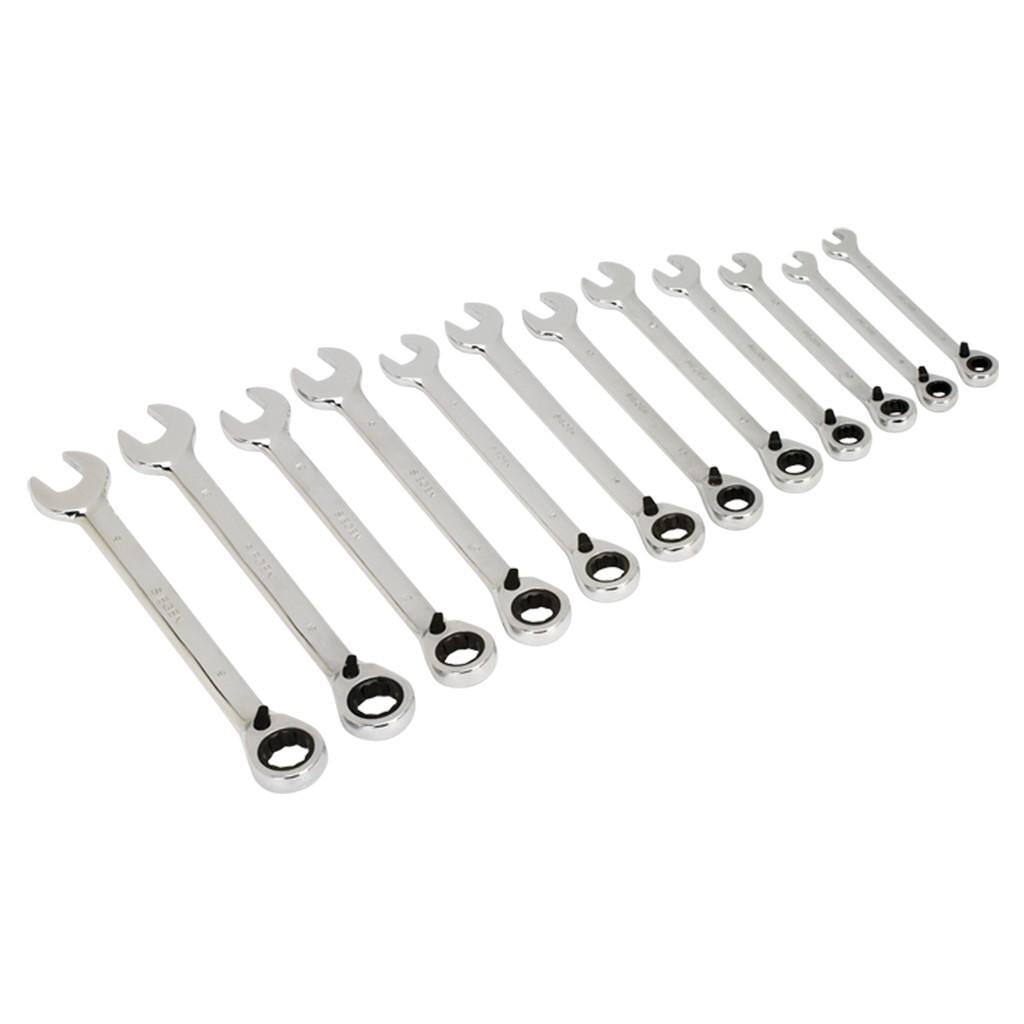 Set chei combinate, clichet reversibil, 12 piese, 8-19 mm Sealey – Truse Scule Set chei combinate, clichet reversibil, 12 piese, 8-19 mm Sealey - Truse Scule