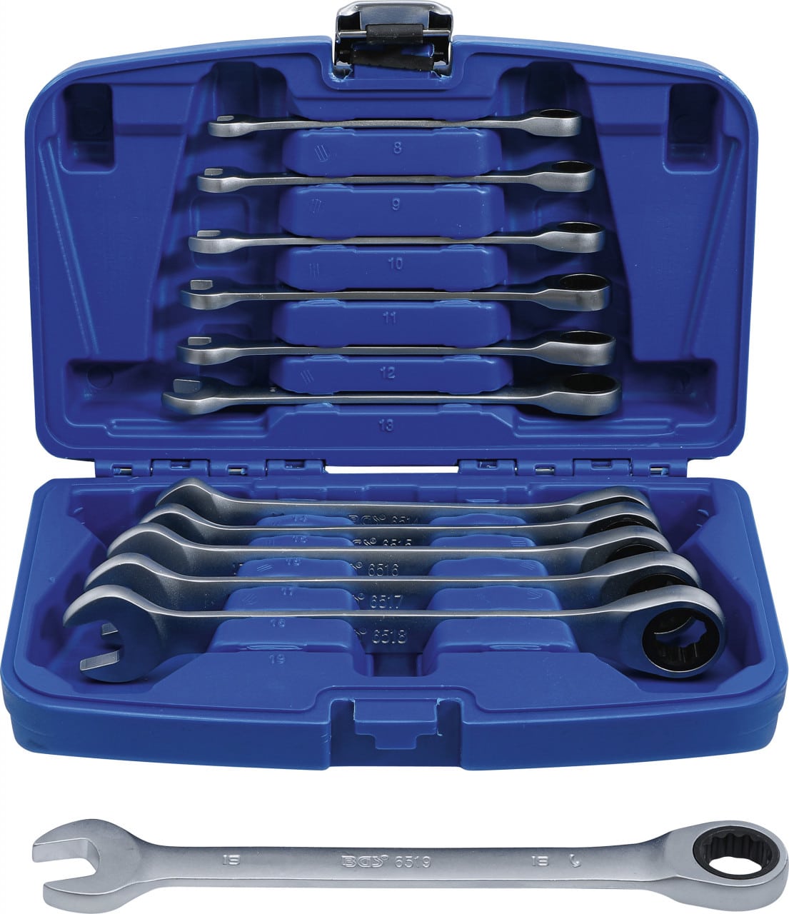 Set chei combinate cu clicket, 45157 mm, 12 piese, BGS 6541 – Chei combinate/fixe si inelare Set chei combinate cu clicket, 45157 mm, 12 piese, BGS 6541 - Chei combinate/fixe si inelare
