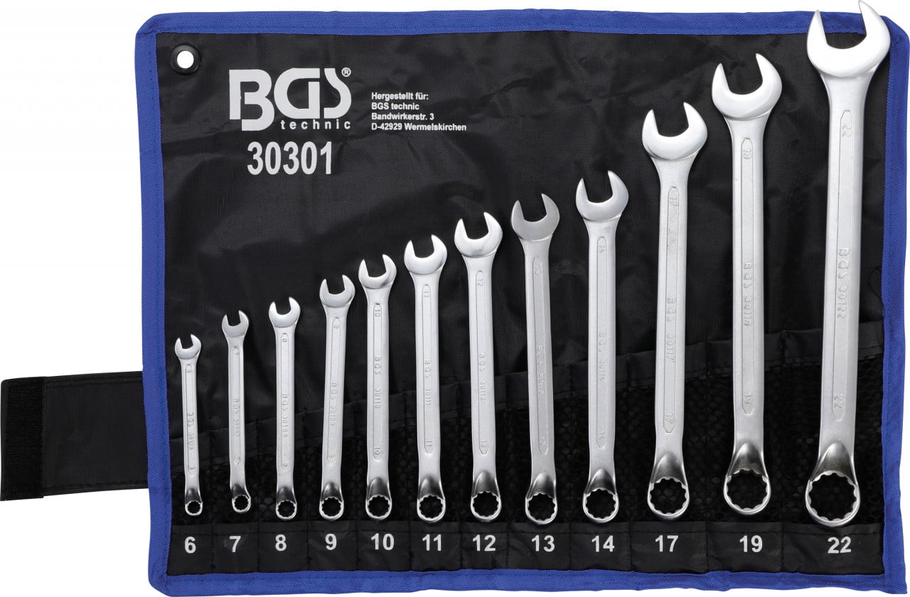 Set chei combinate cu cot adanc 6-19 mm, BGS 30301 – Chei combinate/fixe si inelare Set chei combinate cu cot adanc 6-19 mm, BGS 30301 - Chei combinate/fixe si inelare