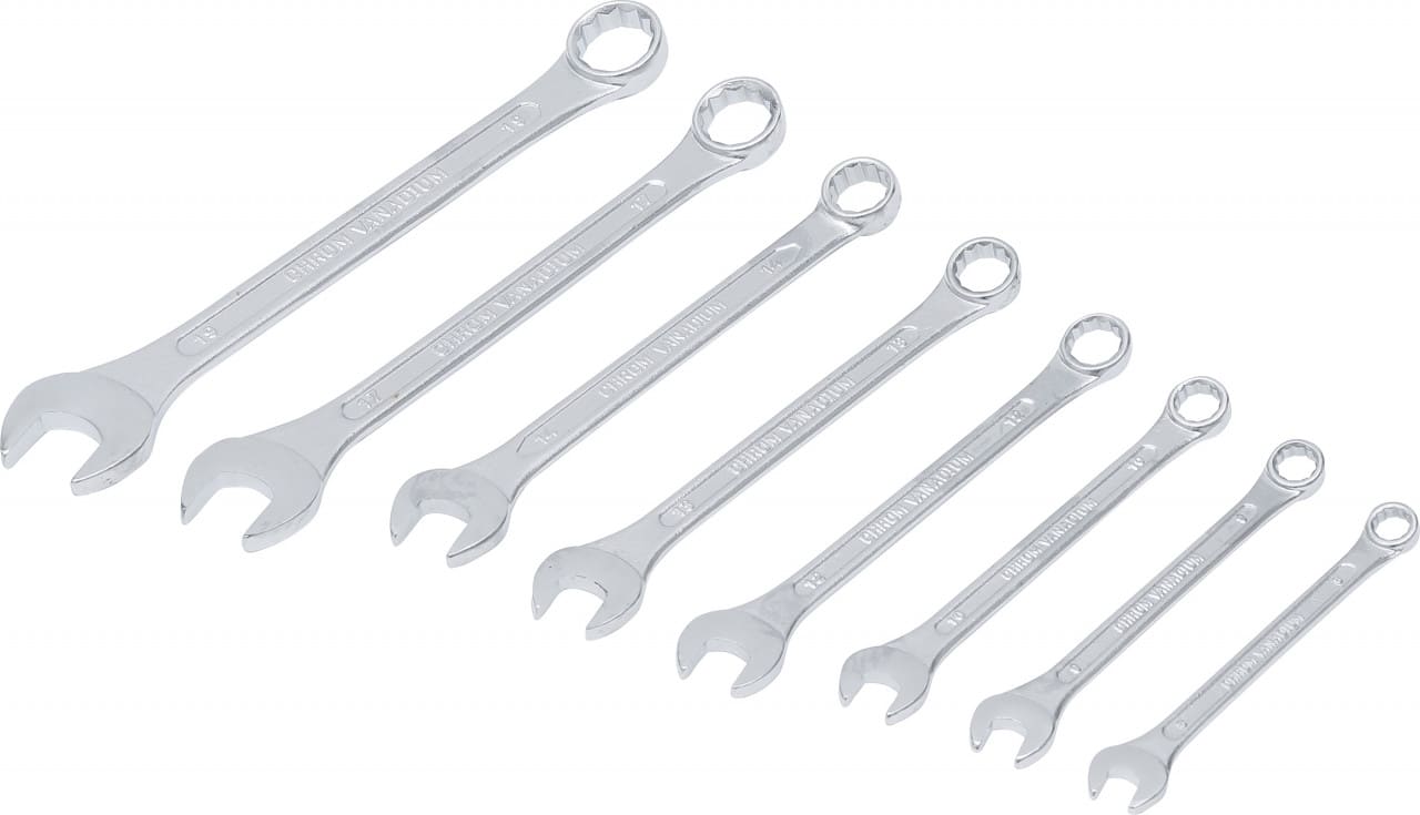 Set chei combinate (DIN 3113) | 8 – 19 mm | 8 piese, BGS 1193 – Chei combinate/fixe si inelare Set chei combinate (DIN 3113) | 8 - 19 mm | 8 piese, BGS 1193 - Chei combinate/fixe si inelare