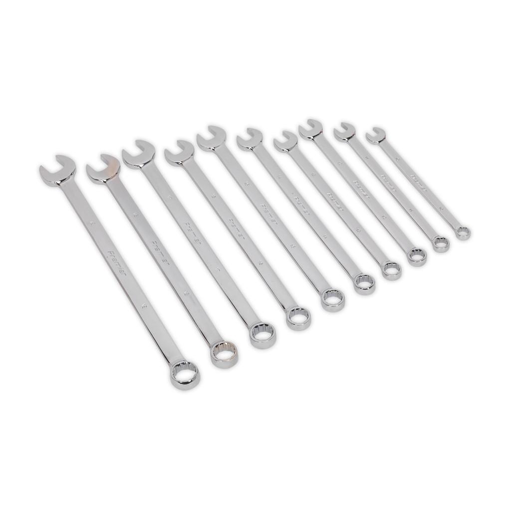 Set chei combinate extra-lungi, 10 piese – In lucru Set chei combinate extra-lungi, 10 piese - In lucru