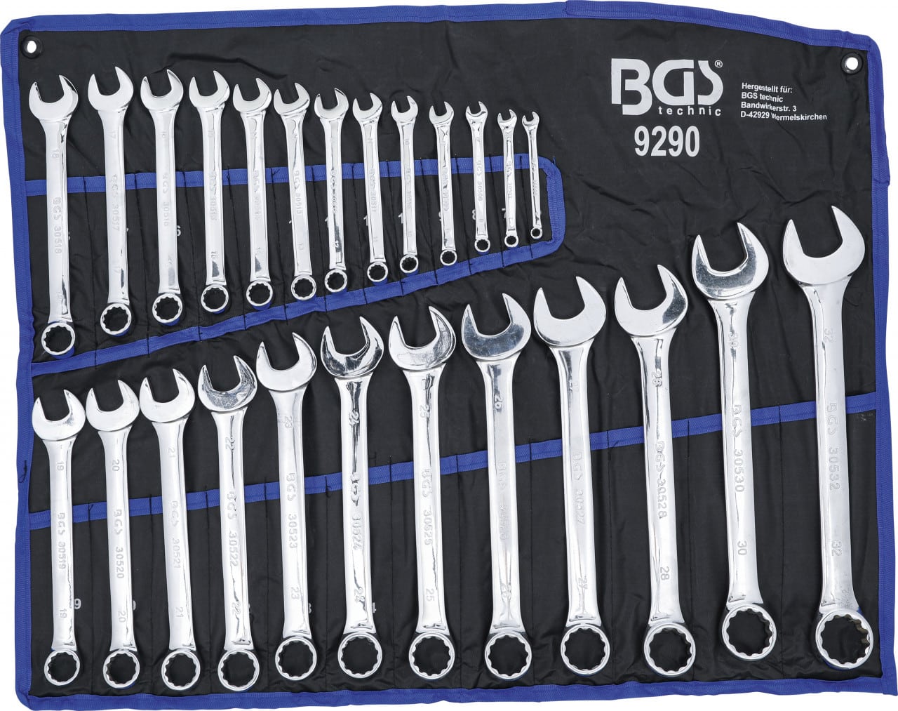 Set chei combinate forjate la rece 6-32 mm, 25 piese, BGS 9290 – Chei combinate/fixe si inelare Set chei combinate forjate la rece 6-32 mm, 25 piese, BGS 9290 - Chei combinate/fixe si inelare