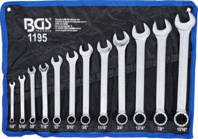 Set chei combinate, in Inch, 1/4" - 15/16", BGS 1195