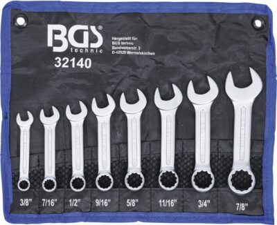 Set chei combinate, Tip scurt, Inch, 3/8" - 7/8", BGS 32140