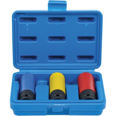 Set chei de impact cu protecţie, antrenare patrat interior 12, 5 mm (1/2"), 17 / 19 / 21 mm, 3 piese, BGS 7500