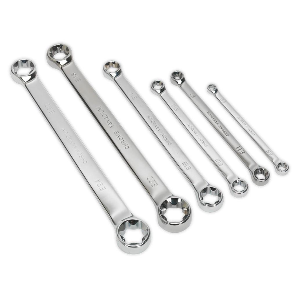 Set chei duble TRX-Star, 6 piese, Sealey – In lucru Set chei duble TRX-Star, 6 piese, Sealey - In lucru