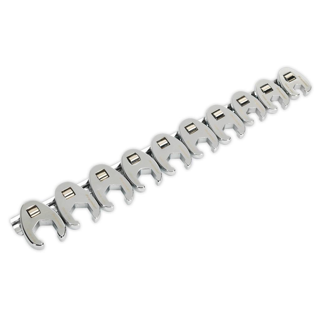 Set chei fixe pentru conducte, 3/8″, 10 piese – In lucru Set chei fixe pentru conducte, 3/8", 10 piese - In lucru