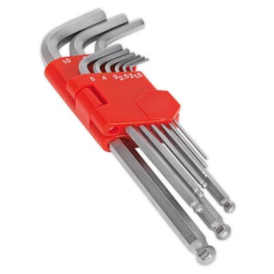 Set chei hexagonale cu capat sferic, 9 piese