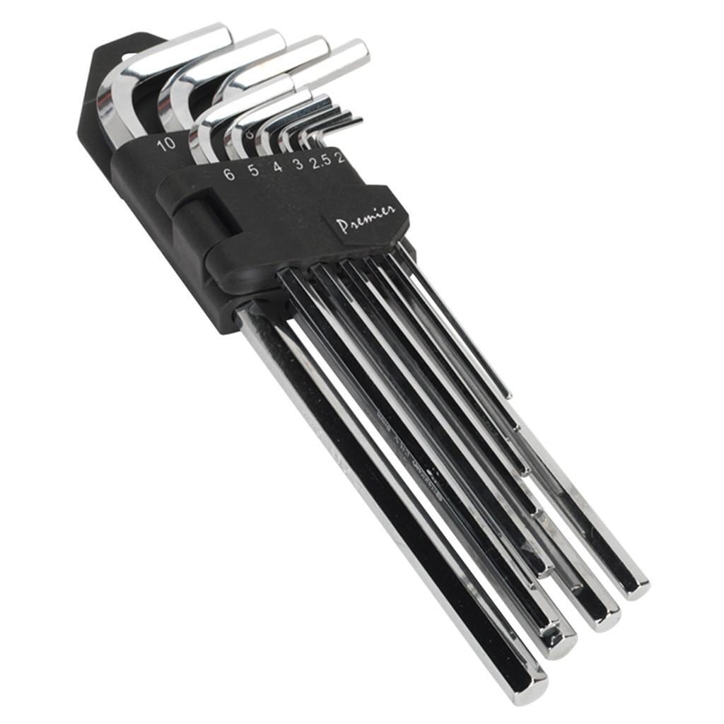 Set chei hexagonale, extralungi, L, 10 piese – In lucru Set chei hexagonale, extralungi, L, 10 piese - In lucru