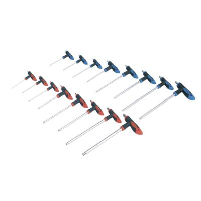 Set chei imbus si TRX-Star cu maner T, 16 piese Sealey